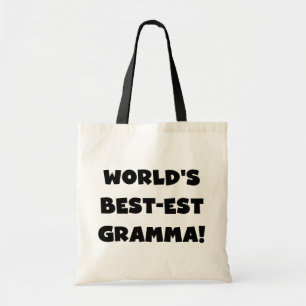 Världs Bäst-est Gramma svart eller vit Tygkasse