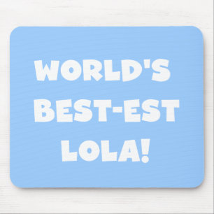 Världs Bäst-est Lola svartvita T-tröja Musmatta