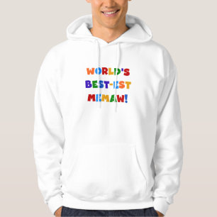 Världs Bäst-est Memaw ljusa färger Tshirts Hoodie