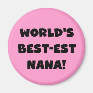 Världs Bäst-est Nana svartvita T-tröja Magnet