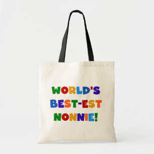 Världs Bäst-est Nonnie ljusa färger gåvor Tygkasse