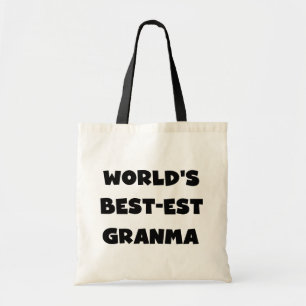 Världs Bäst-est svartvita Granma Tygkasse