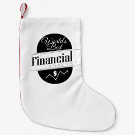 Världs bäst finansiella analytiker liten julstrumpa