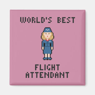 Världs bäst flygvärdinna magnet