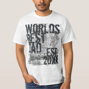 Världs bäst för Graffitti för pappaGrunge Tshi T-shirt