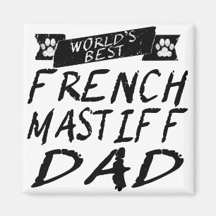 Världs bäst fransk Mastiffpappa Magnet