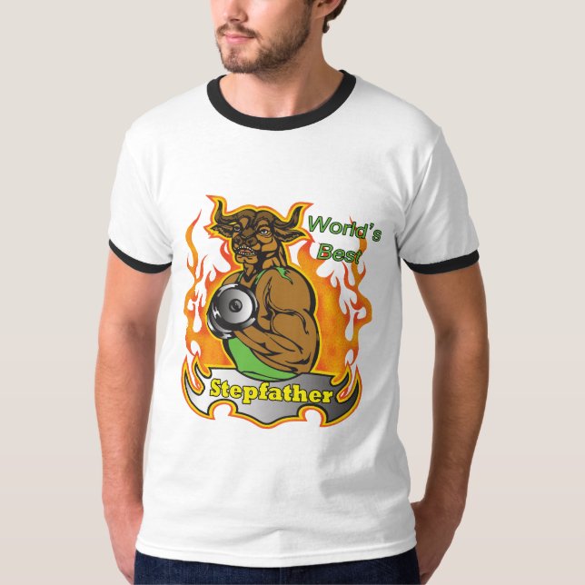 Världs bäst gåva för styvfarfars dag tee shirt (Framsida)