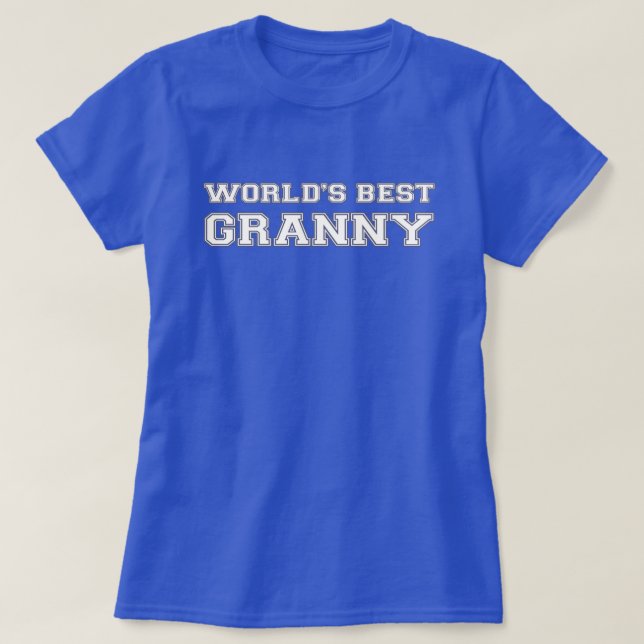 Världs bäst Granny T-shirt (Design framsida)