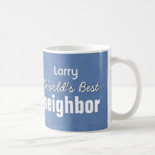 Världs bäst GRÄNSA TILL BLÅTT och VIT V03 Kaffemugg