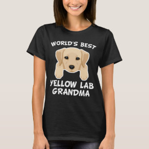 Världs bäst gul lab mormor t shirt