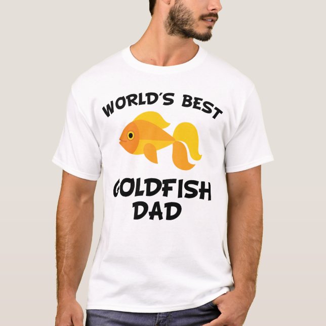 Världs bäst guldfiskpappa t shirt (Framsida)