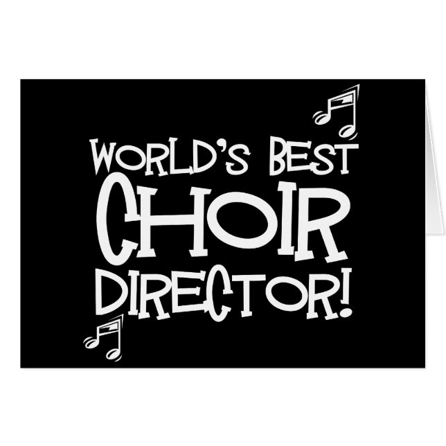 Världs bäst kördirektör hälsningskort (Framsidan Horizontal)
