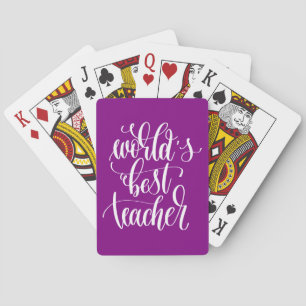 Världs bäst lärare casinokort
