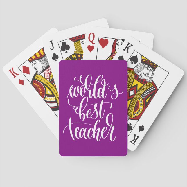 Världs bäst lärare casinokort (Baksidan)