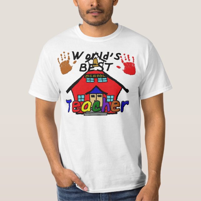 Världs bäst lärare t-shirt (Framsida)
