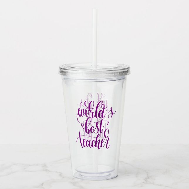Världs bäst lärare take away mugg (Framsida)