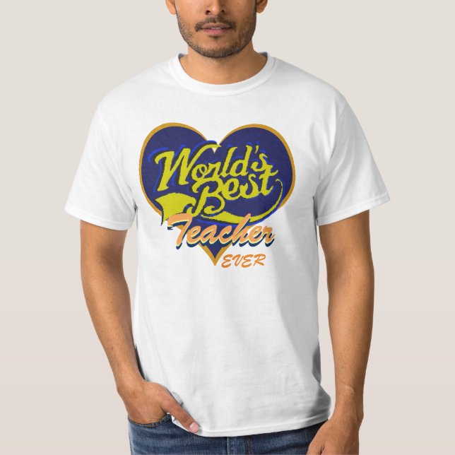 Världs bäst lärare tee shirt (Framsida)