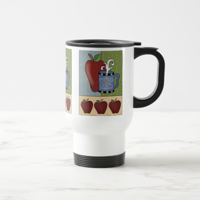Världs bäst läraretravel mug resemugg (Höger)