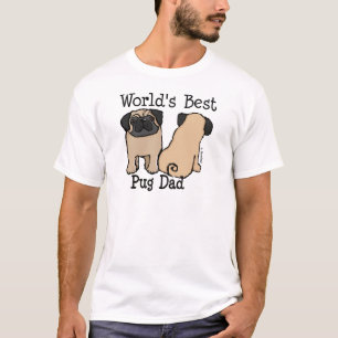 Världs bäst mopspappa t-shirt