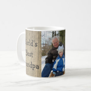 Världs bäst morfar och trä kaffemugg