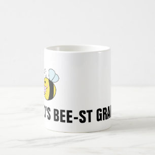 Världs bäst mormor (biet) kaffemugg