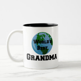 Världs bäst mormor Två-Tonad mugg