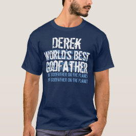 Världs bäst namn V020 för gudfaderanpassningsbar T-shirt