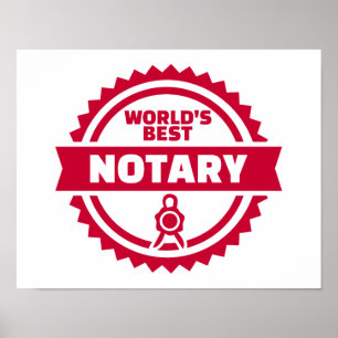 Världs bäst notary poster