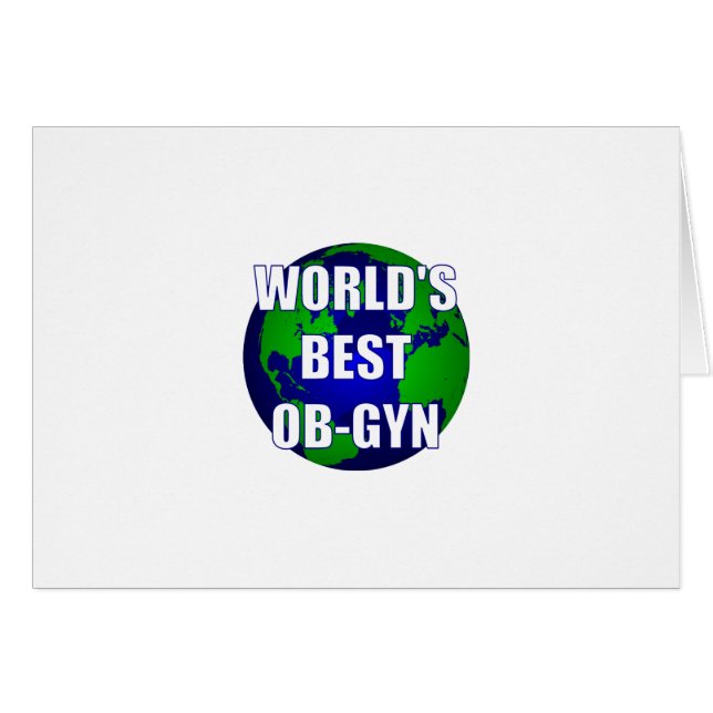 Världs bäst OB-GYN Hälsningskort (Framsidan Horizontal)