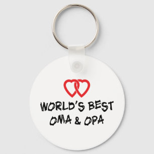 Världs bäst Oma & Opa Nyckelring