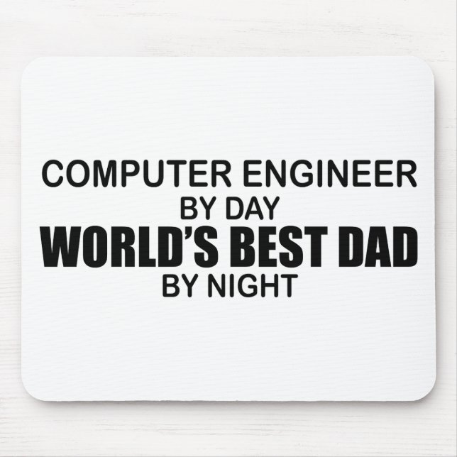 Världs bäst pappa - datoringenjör musmatta (Framsidan)