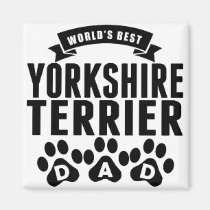 Världs bäst pappa för Yorkshire Terrier Magnet
