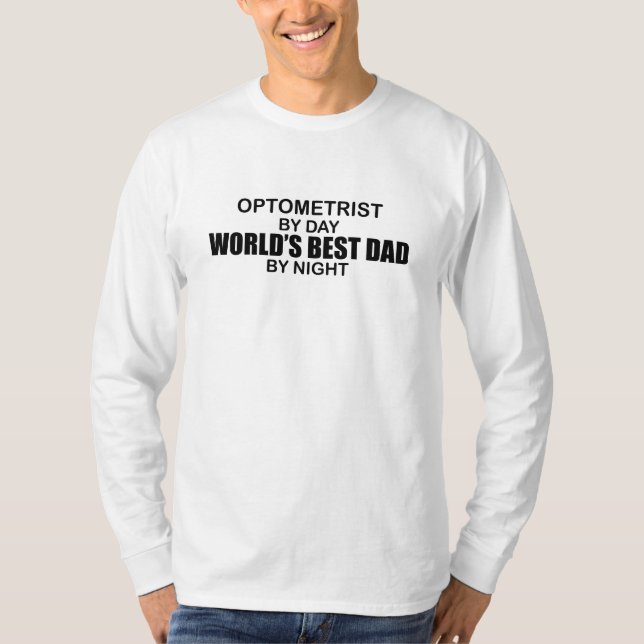 Världs bäst pappa - optometriker tee (Framsida)