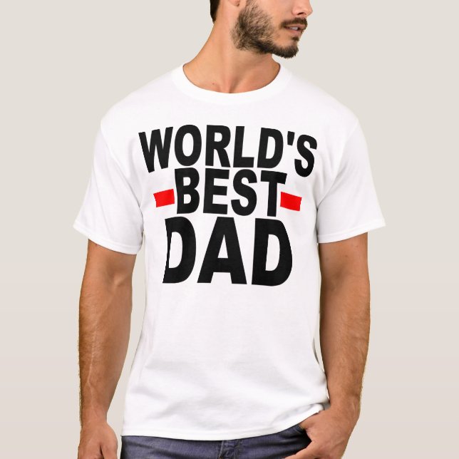 Världs bäst pappa t-shirt (Framsida)