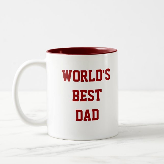 Världs bäst pappa Två-Tonad mugg (Vänster)