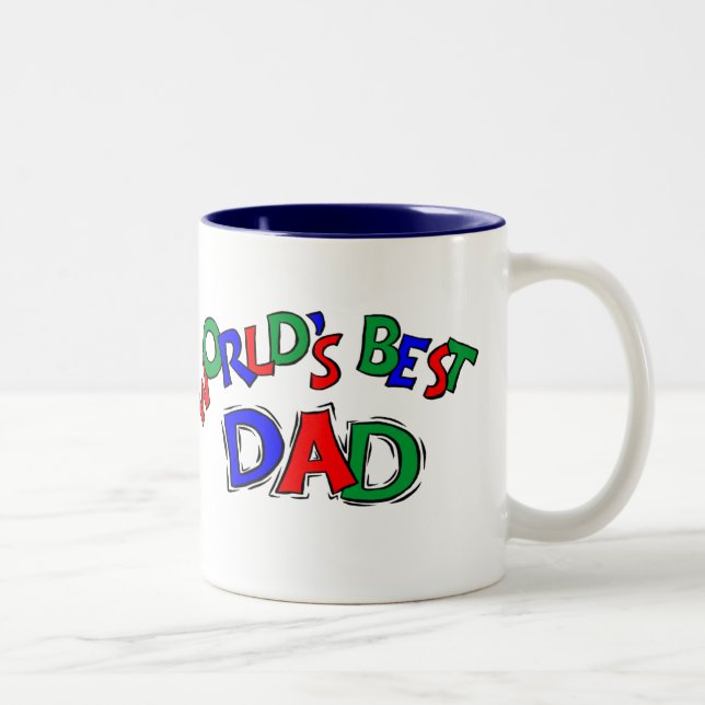 Världs bäst pappamugg Två-Tonad mugg (Höger)