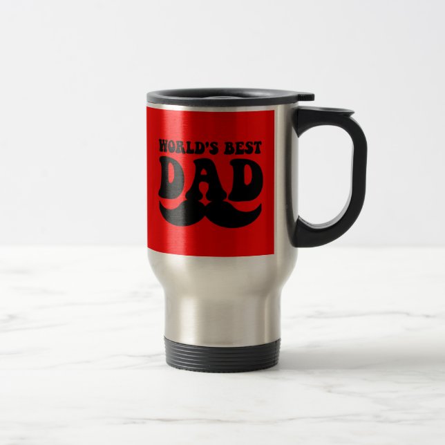 världs bäst pappamustasch resemugg (Höger)