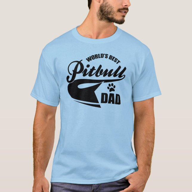 Världs bäst Pitbull pappa Tee (Framsida)