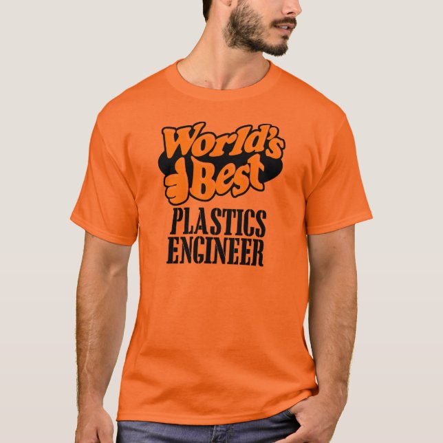VÄRLDS BÄST PLAST-INGENJÖR T-SHIRT (Framsida)