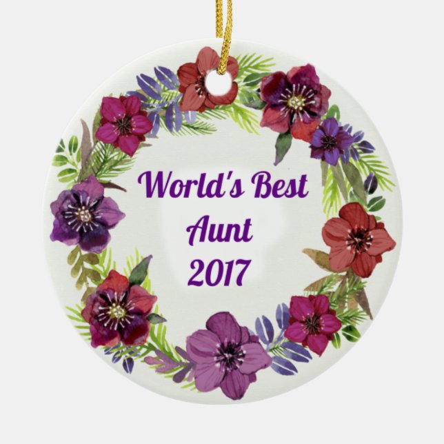 Världs bäst prydnad för mosterjul julgransprydnad keramik (Framsidan)