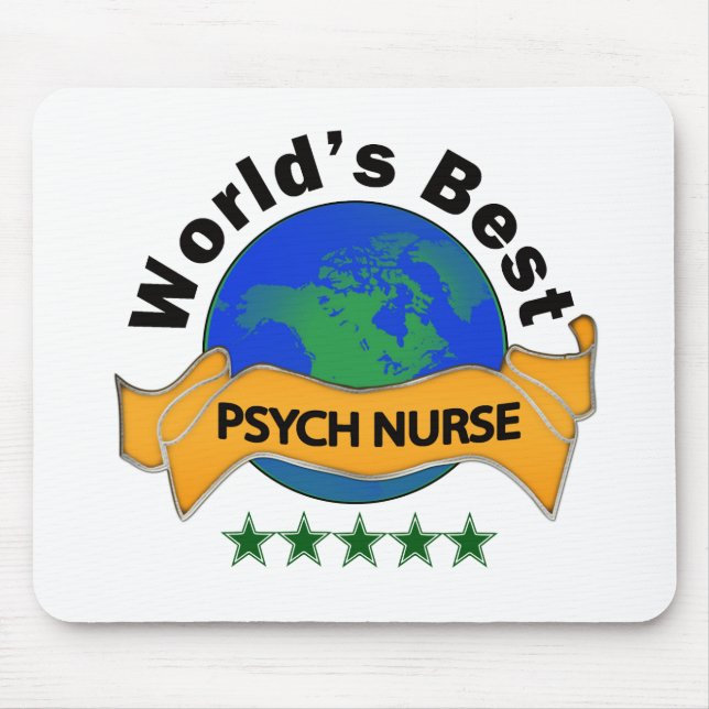 Världs bäst Psych sjuksköterska Musmatta (Framsidan)