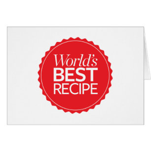 Världs bäst recept hälsningskort