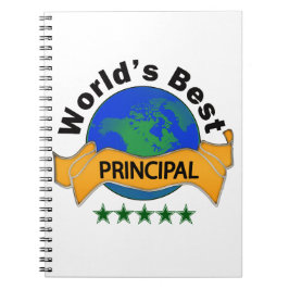 Världs bäst rektor anteckningsbok med spiral