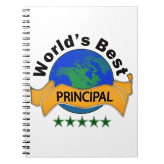 Världs bäst rektor anteckningsbok med spiral