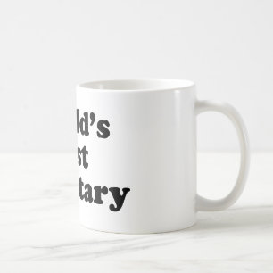 Världs bäst sekreterare kaffemugg