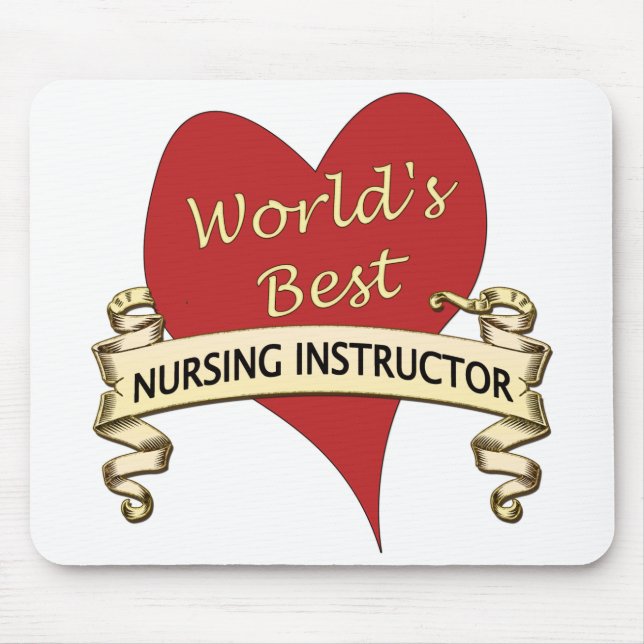 Världs bäst sjukvårdinstruktör musmatta (Framsidan)