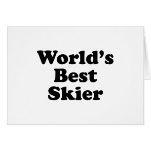Världs bäst Skier Hälsningskort