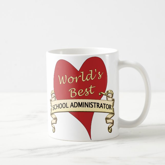 Världs bäst skolföreståndare kaffemugg (Höger)