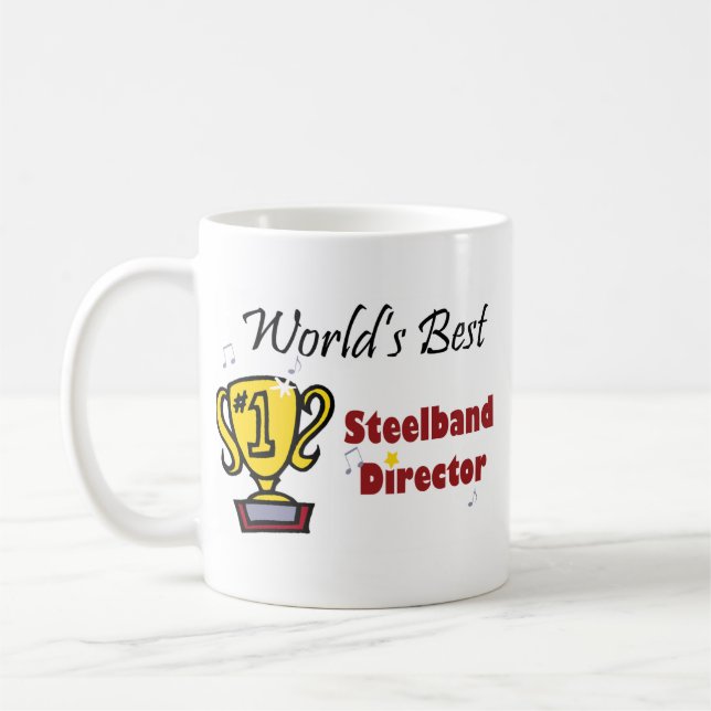 Världs bäst Steelband direktör Kaffemugg (Vänster)