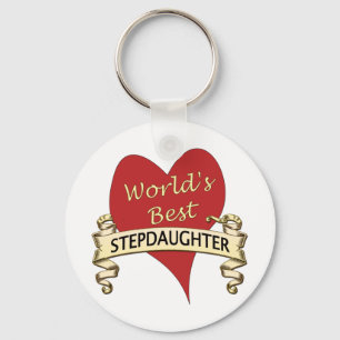 Världs bäst Stepdaughter Nyckelring